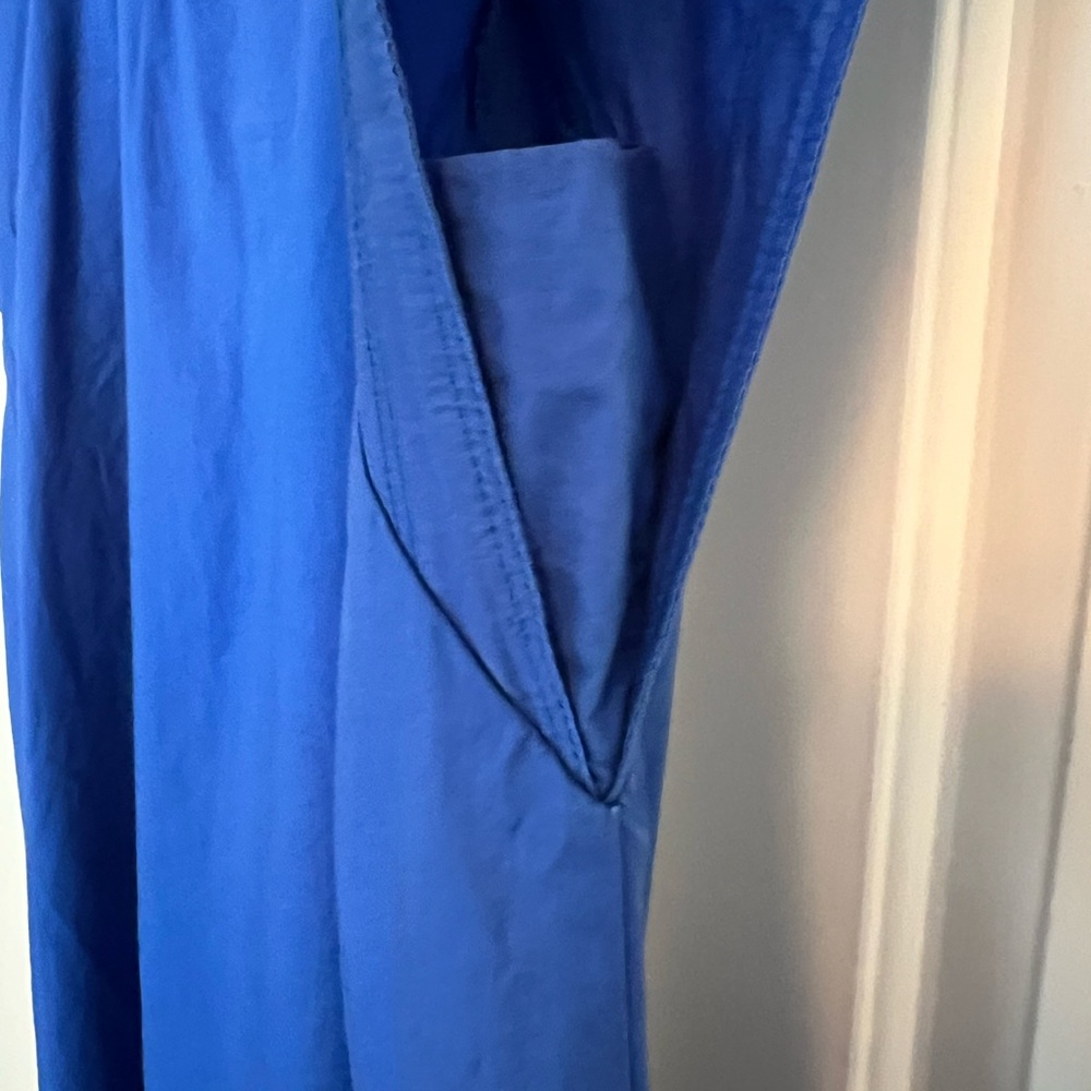 Petite Flutter Sleeve Split Neck Swing Dress - image 6